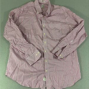Peter Millar Button Down Shirts Mens XL Lot 2 Pink Blue Check Cotton